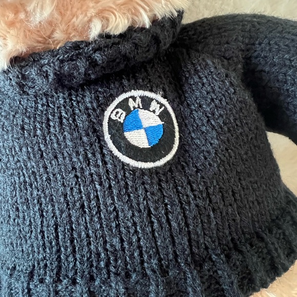 GUND BMW Honey Bear Plush Stuffed Animal with Black Sweater 14” Like New - Picture 3 of 8